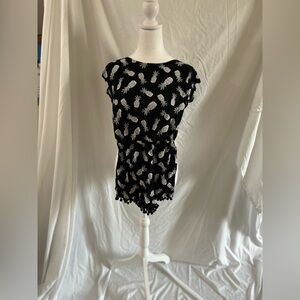 Pineapple Back-Tie Shorts Jumper